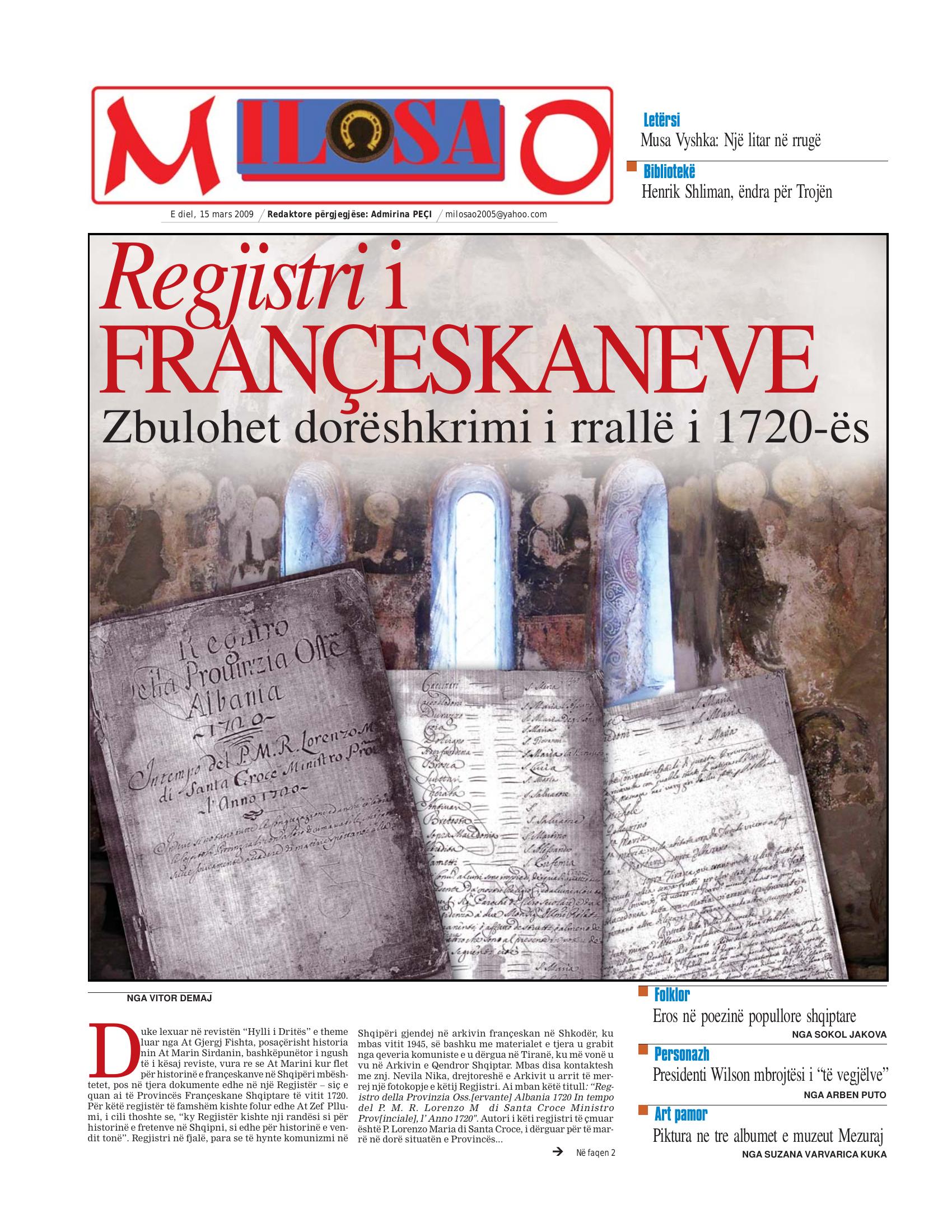 Gazeta Shqiptare 2009-03-15